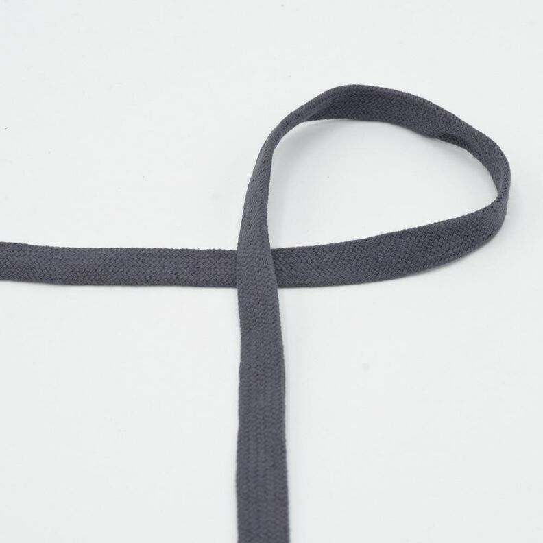 Cordão plano Camisola com capuz Algodão [15 mm] – castanho escuro,  image number 1