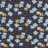 Jersey de algodão Florzinhas engraçadas – preto azulado,  thumbnail number 1