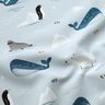 Tecido para decoração Meio linho Panamá Animais no gelo – azul bebé/branco,  thumbnail number 2