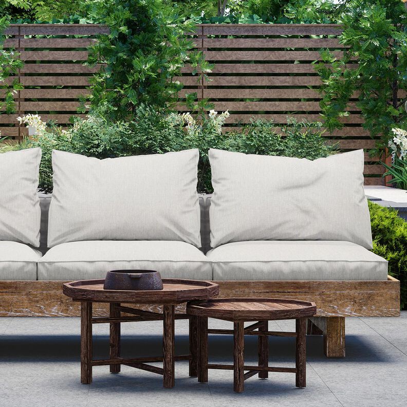 Tecido para exteriores Lona Estrutura fina – cinzento-névoa,  image number 5