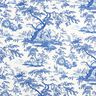 Tecido para decoração Lona Antigo 280 cm – azul real/branco,  thumbnail number 1