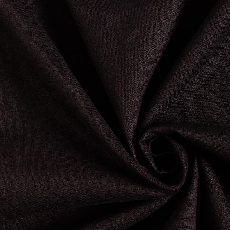 Mistura de linho leve, pré-lavada – preto,  image number 1