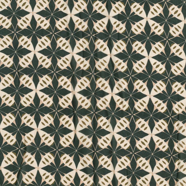 Chiffon Círculos e losangos – preto/branco sujo,  image number 1