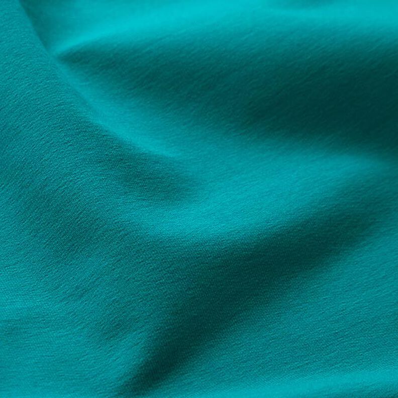 GOTS French Terry Sweat de ver&atilde;o | Tula &ndash; azul petr&oacute;leo,  image number 2