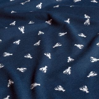 Jersey de algodão Camarão-tigre  – azul-marinho, 