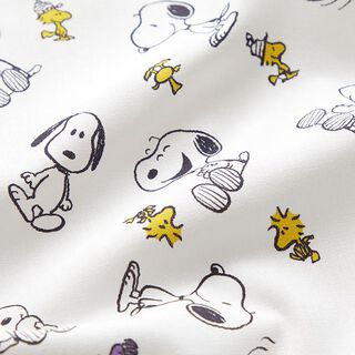 Tecido licenciado de popelina de algodão Snoopy & Woodstock | Peanuts ™ – branco, 