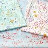 Tecido de algodão Popelina Flores silvestres – menta clara/lavanda,  thumbnail number 5