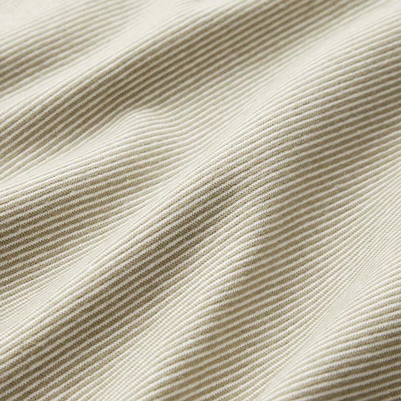 Bordas Tecido tubular Anéis estreitos – oliva claro/branco sujo,  image number 2