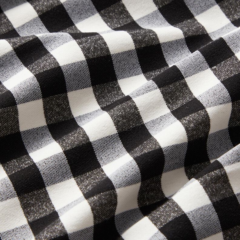 Stretch para calças Xadrez Vichy – preto/branco,  image number 2