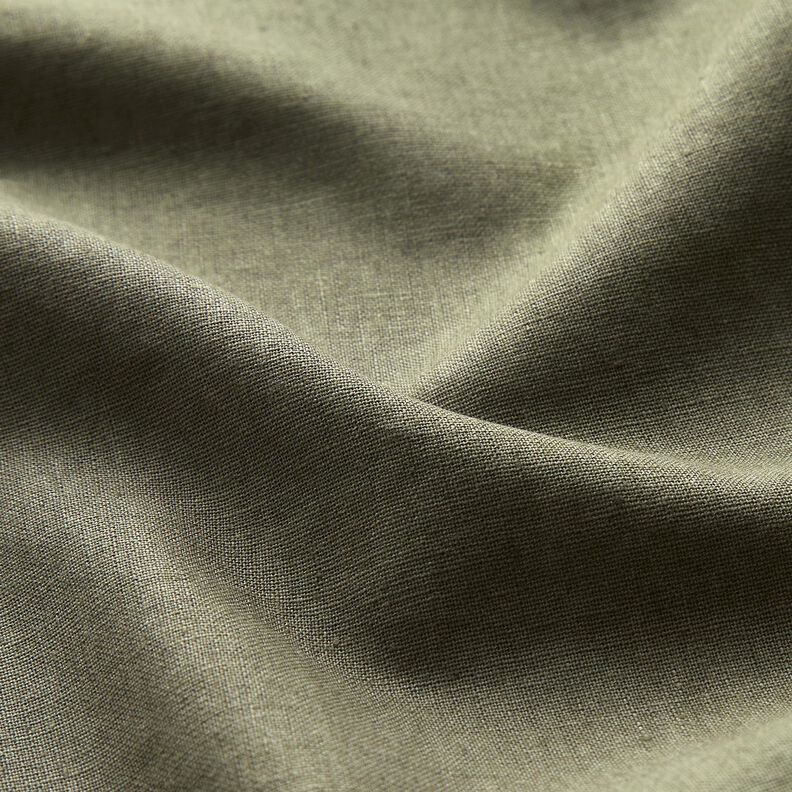 Mistura de linho e algodão, lavado – caqui-claro,  image number 2