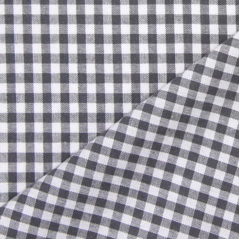 Tecido de algodão Vichy - 0,5 cm – cinzento,  image number 3