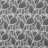 Jersey de viscose Folhas abstratas – preto/branco,  thumbnail number 1