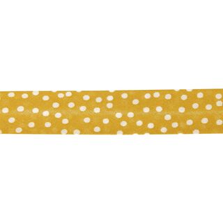 Fita de viés pontos dispersos [20 mm] – mostarda, 