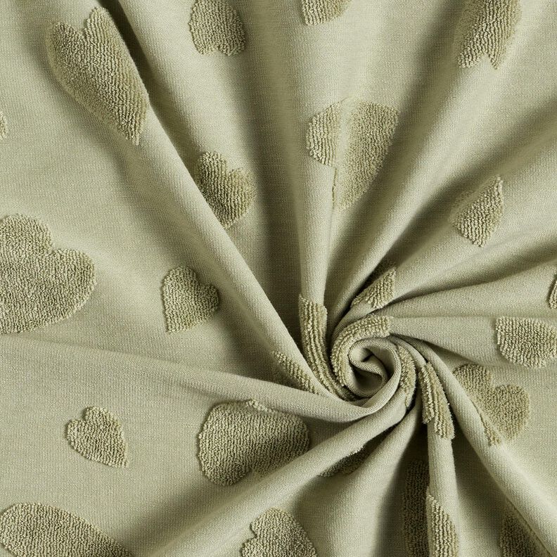 Tecido turco Jersey Corações – greige,  image number 3