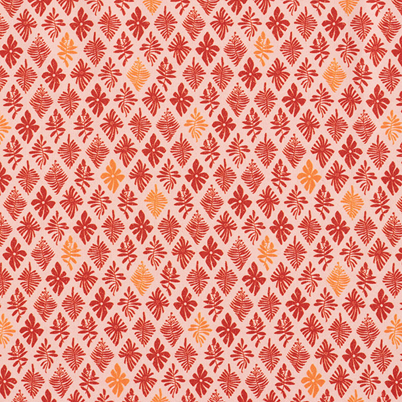 GOTS Jersey de algodão Quatrefoil | Tula – rosa/terracota,  image number 1