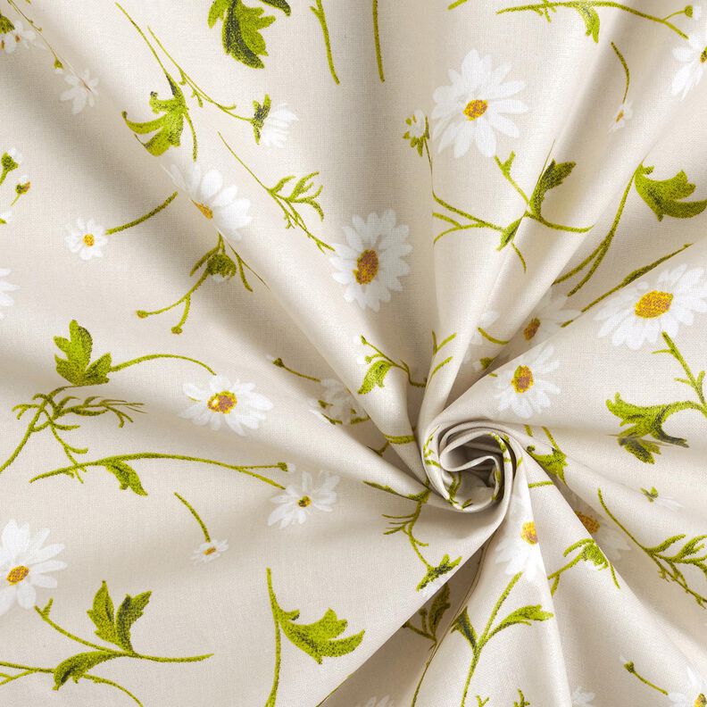 Algodão revestido Margaridas – natural/branco,  image number 4