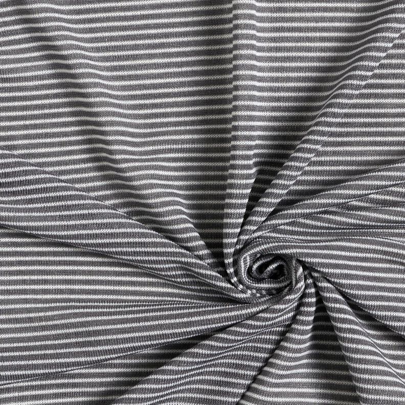 Malha fina Riscas estreitas – prata antiga/branco,  image number 3