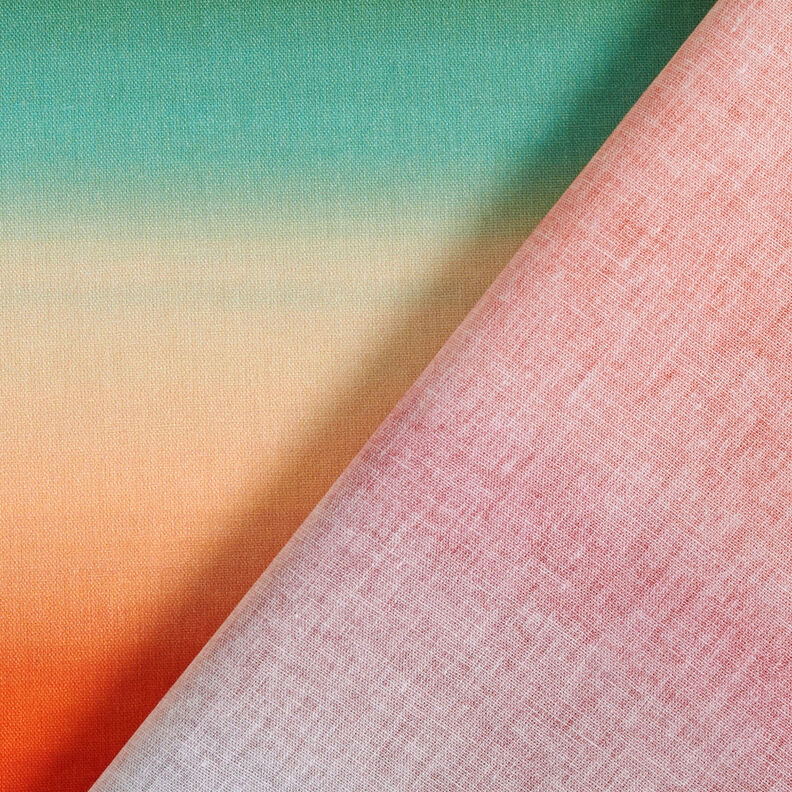 GOTS Cambraia de algodão Gradação de cor Pôr do sol | TCC x LOOKS by Wolfgang Joop – laranja/cinza,  image number 6