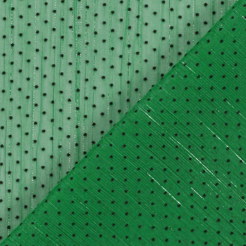 Chiffon Riscas brilho e Pintinhas – verde,  image number 4
