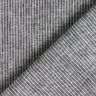 Mistura de linho e algod&atilde;o Riscas estreitas &ndash; preto/branco,  thumbnail number 4