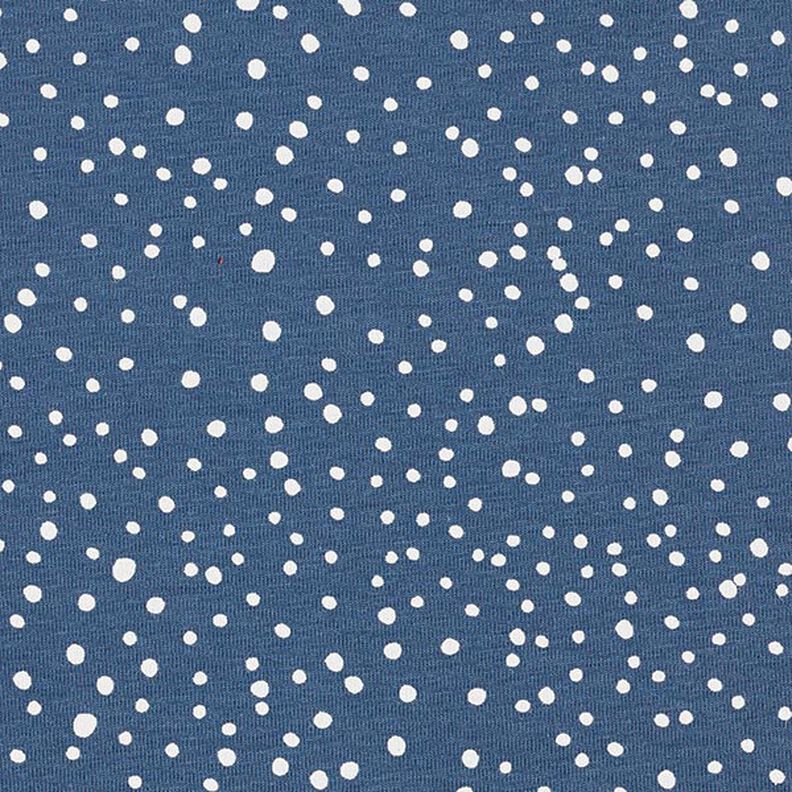 Jersey de algodão Pintas irregulares – azul ganga,  image number 1