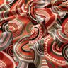 Tecido para decoração Gobelina Semicírculos abstratos – terracota/verde,  thumbnail number 2