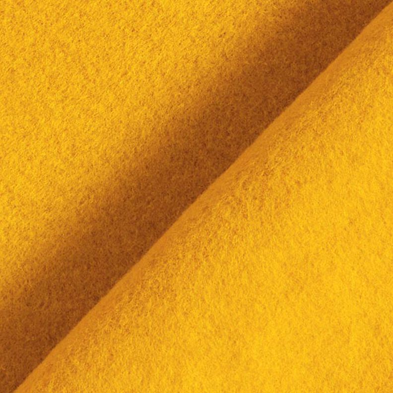 Tecido polar de algodão Liso – amarelo-caril,  image number 4