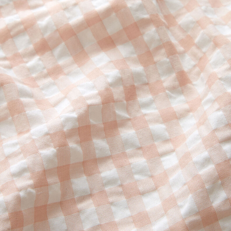 Anarruga Xadrez Vichy grande – branco/rosa-velho claro,  image number 2