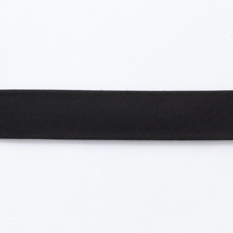 Fita de viés Algodão orgânico [20 mm] – preto,  image number 1