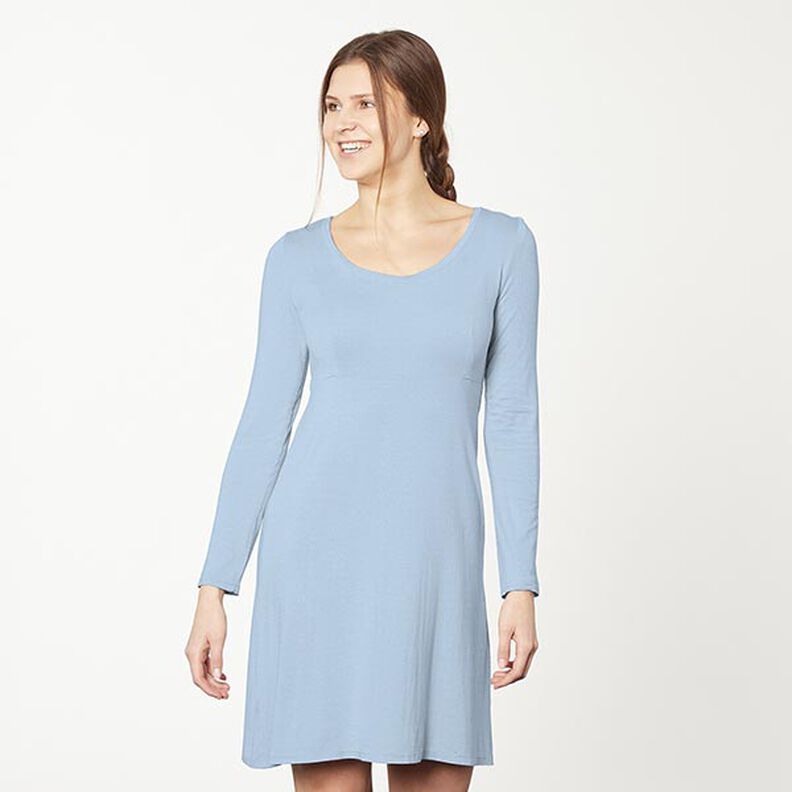 Jersey de algodão médio liso – azul claro,  image number 6