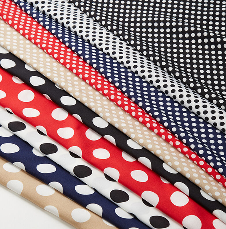 Tecido crepe Polka Dots [2,5 cm] – preto,  image number 5