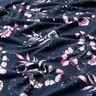 Jersey de algodão Eucalipto e hortênsias | Glitzerpüppi – azul-noite/rosa,  thumbnail number 2