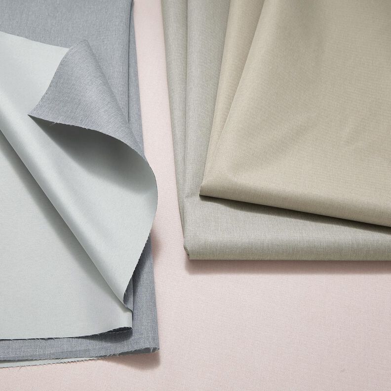 Tecido para efeito de escurecimento Blackout Sarja quebrada – cinzento-pérola,  image number 4