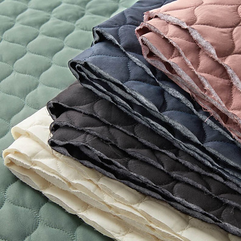 Tecido acolchoado Padrão circular – rosa embaçado,  image number 5