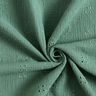 Musselina/ Tecido plissado duplo Bordado inglês Corações – pinheiro azul,  thumbnail number 3
