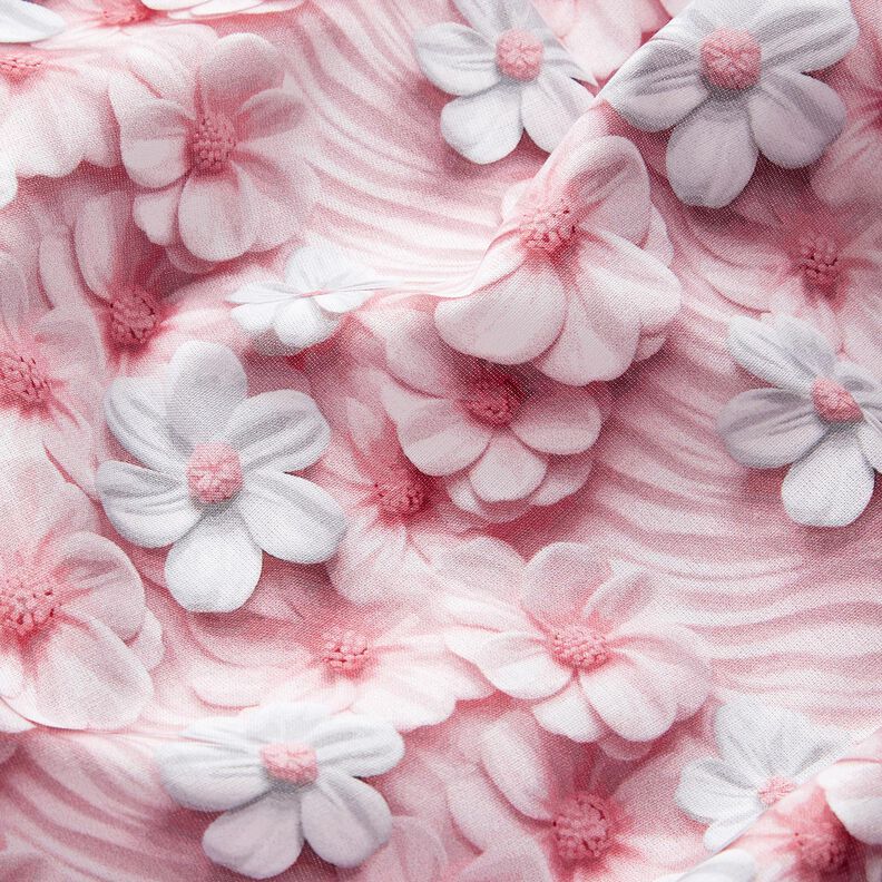 Popelina de algodão Flores de açúcar Impressão Digital – rosa-velho claro,  image number 2