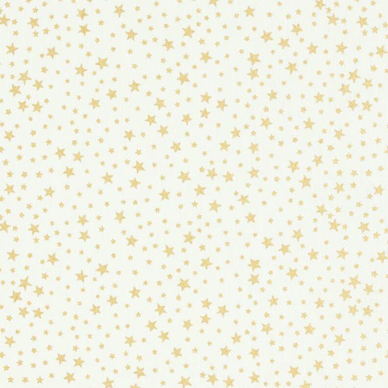Tecido de algodão Cretone Céu estrelado natalício, pequeno – branco,  image number 1