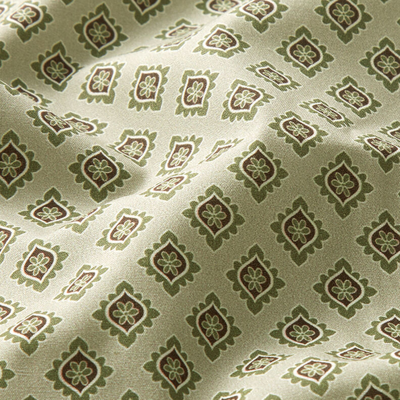 Tecido de algodão Popelina Pequenos losangos – verde-pinheiro,  image number 2