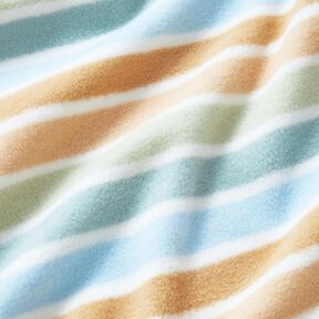 Fleece antiborboto Riscas coloridas – branco/verde, 