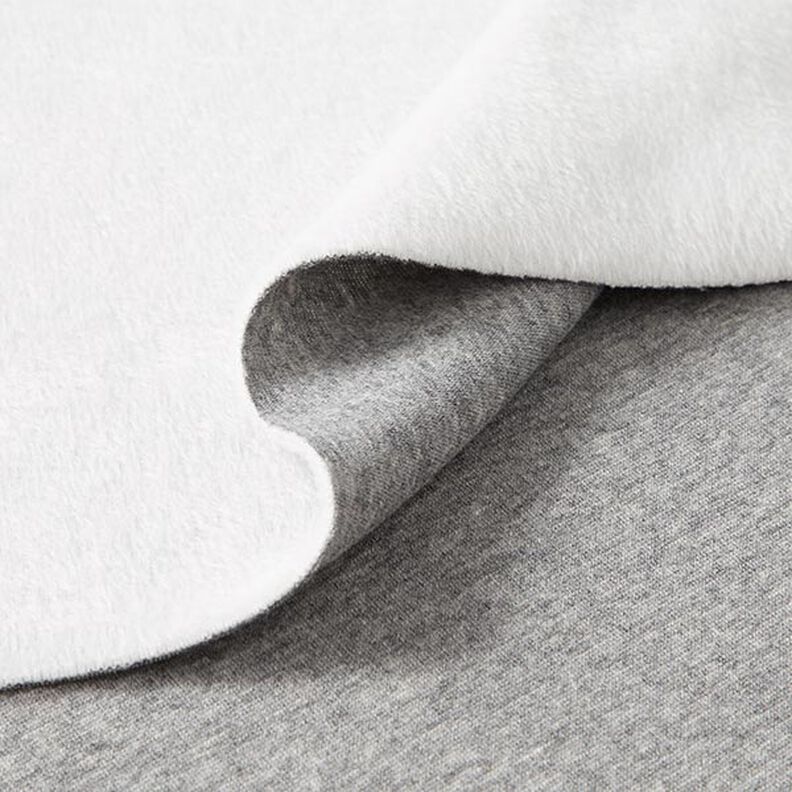 Tecido polar alpino Sweater aconchegante Liso – cinzento,  image number 4