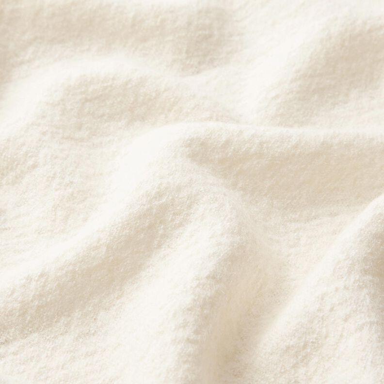 Tecido leve de malha com mistura de viscose e lã – branco sujo,  image number 2