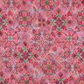 Tecido acolchoado Dupla face Losangos | Poppy Fabrics – rosa intenso/verde pinheiro,  thumbnail number 4