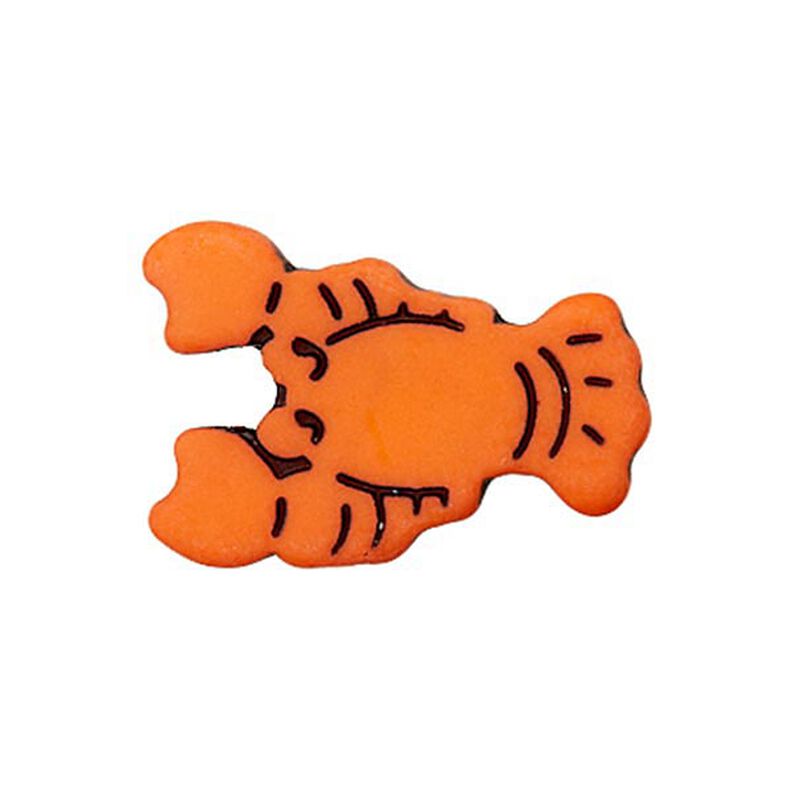 Botão de poliéster Pé Lagosta -cor de laranja,  image number 1
