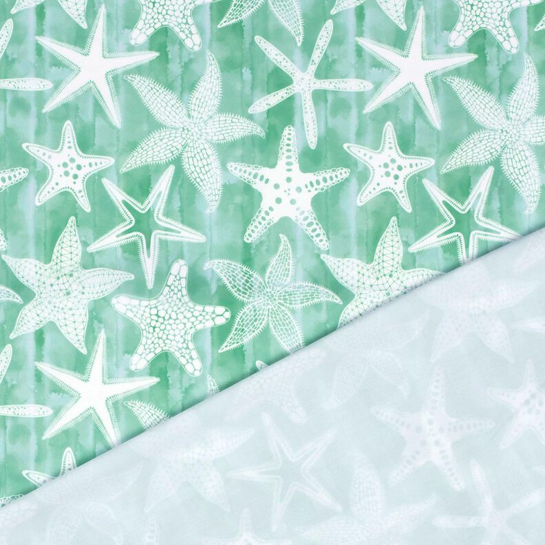 Tecido para fatos de banho UPF50 Estrelas do mar – eucalipto/branco,  image number 4