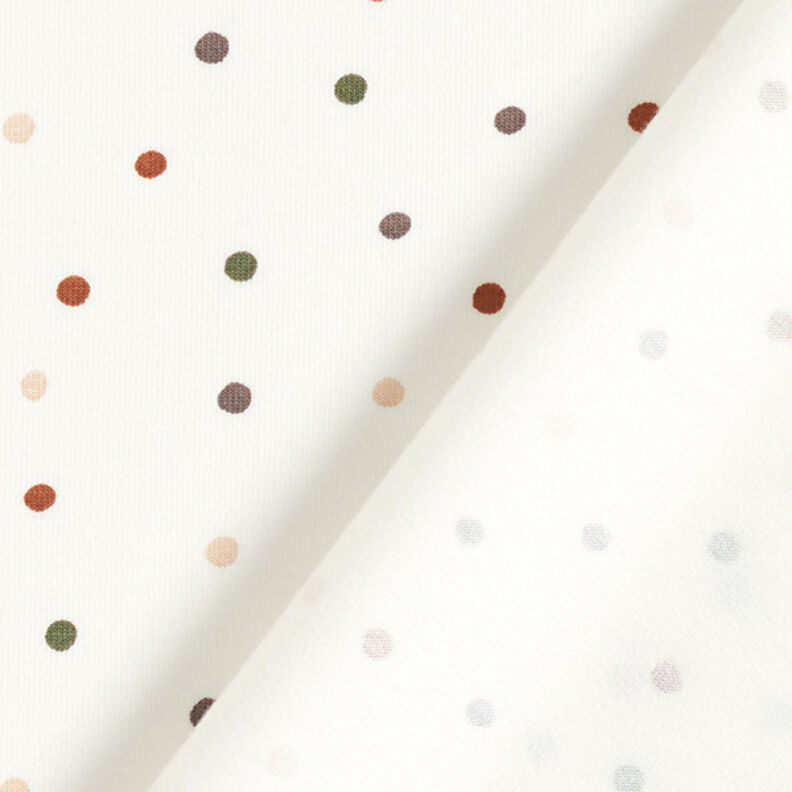 Jersey de algodão Pintas coloridas – branco sujo,  image number 4