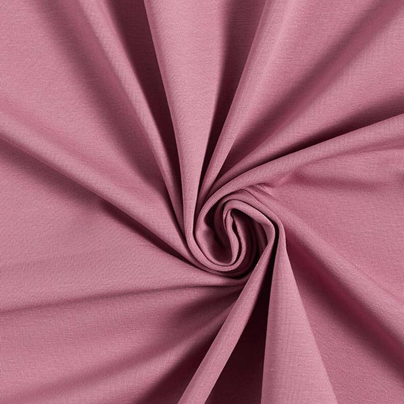Jersey de algodão médio liso – rosa-velho escuro,  image number 1