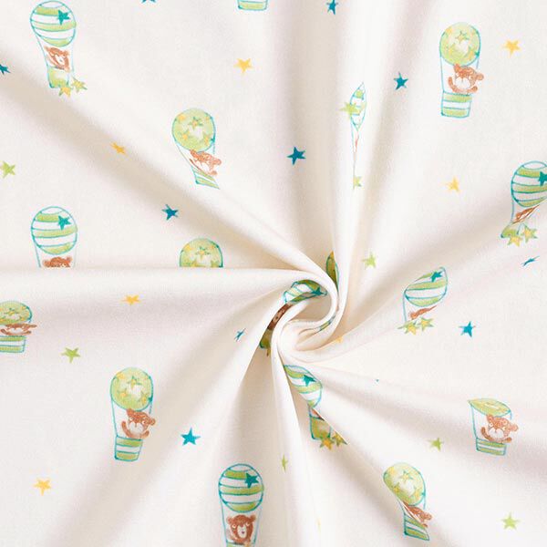 Jersey de algodão Ursinho em balão de ar quente | PETIT CITRON – branco sujo,  image number 3