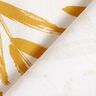 Tecido para decora&ccedil;&atilde;o Meio linho Panam&aacute; Folhas minimalistas &ndash; mostarda/natural,  thumbnail number 4