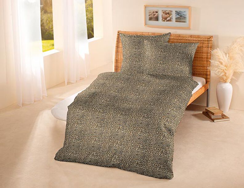 Tecido para decoração Cetim de algodão Padrão Leo – castanho,  image number 6