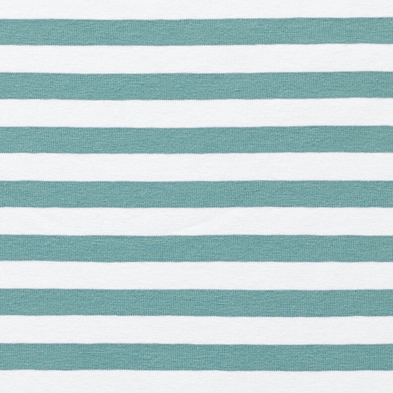 Jersey de algodão Riscas largas – menta/branco,  image number 1